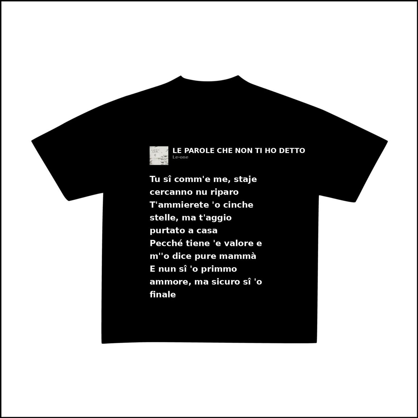 LE PAROLE CHE NON TI HO DETTO - LE-ONE