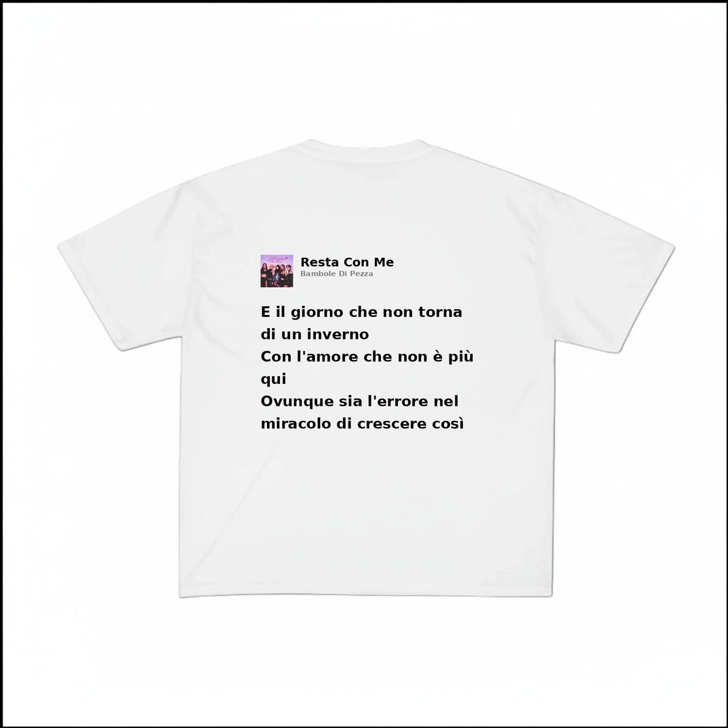 RESTA CON ME - BAMBOLE DI PEZZA